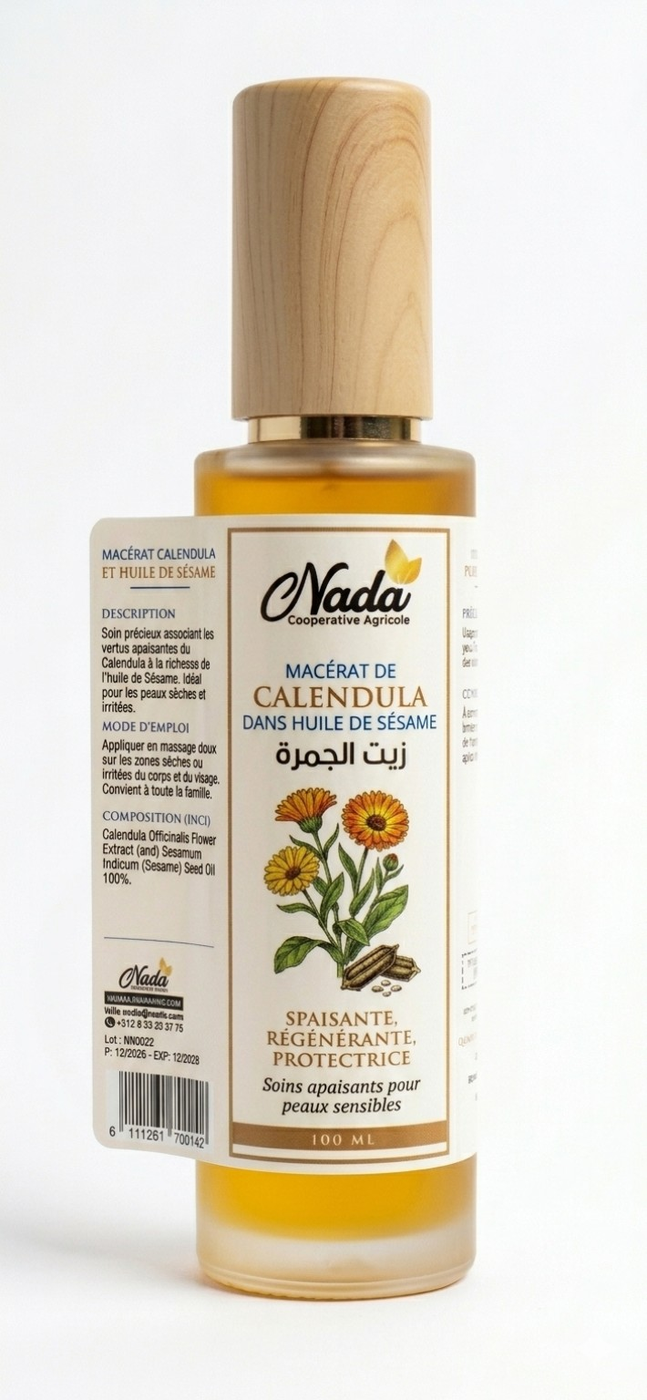 Macerat de Calendula dans Huile de Sesame 100 ml